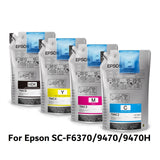 Genuine Epson Dye Sublimation Ink for SureColor F6370/9470/9470H, 1.1 liter bag